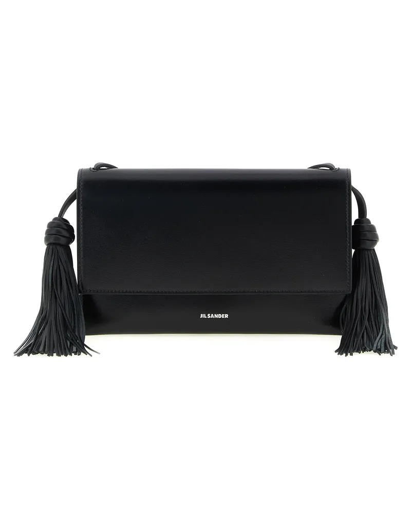 Jil Sander Quastel' Crossbody -Tasche Black