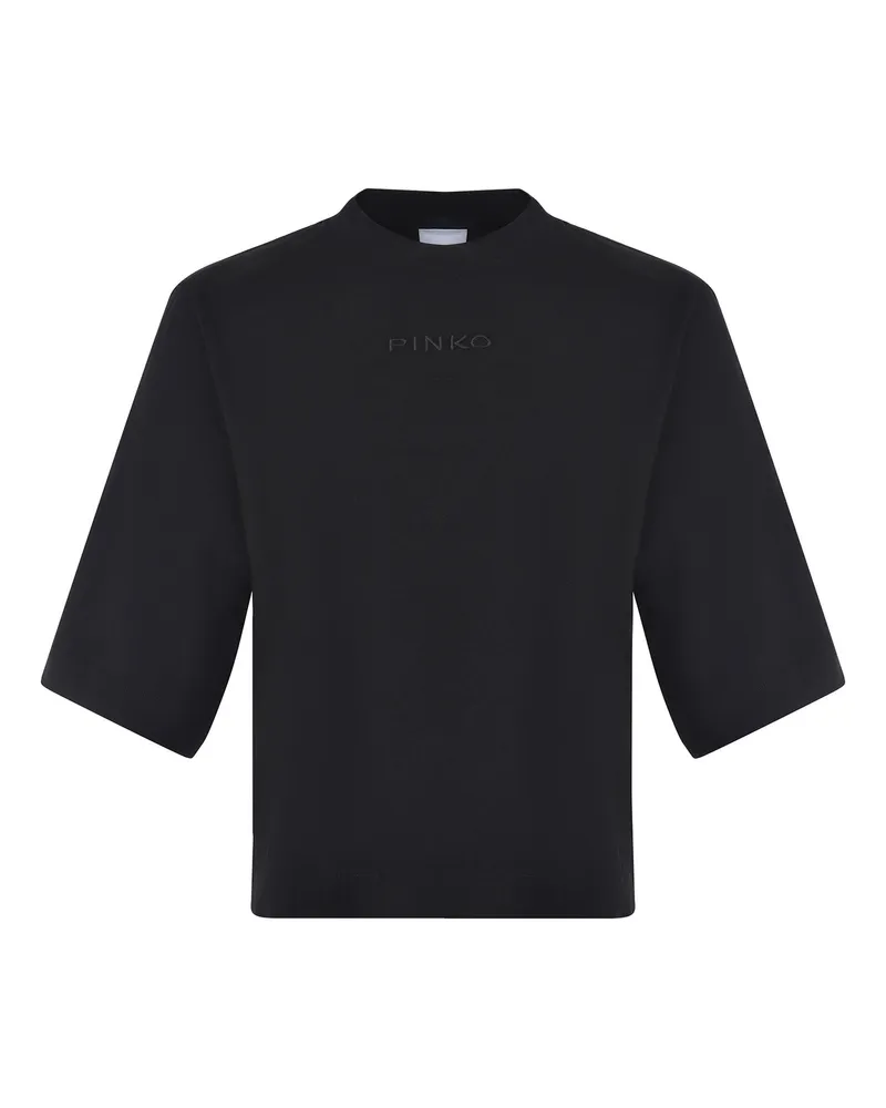 Pinko Niamey" T -Shirt aus Baumwolle Black