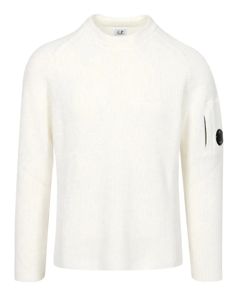 C.P. Company C.P. Firmenpullover weiß White