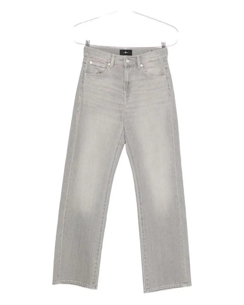 Seven7 Sieben Tess Wide Leg Denim Jeans Grey
