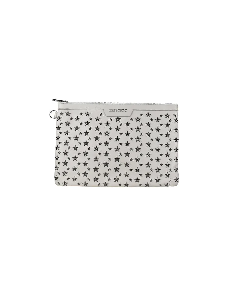 Jimmy Choo Derek Clutch White