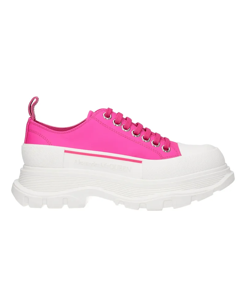 Alexander McQueen Alexander Mc Queen Damens Sneakers Fuchsia/Magenta Leder -