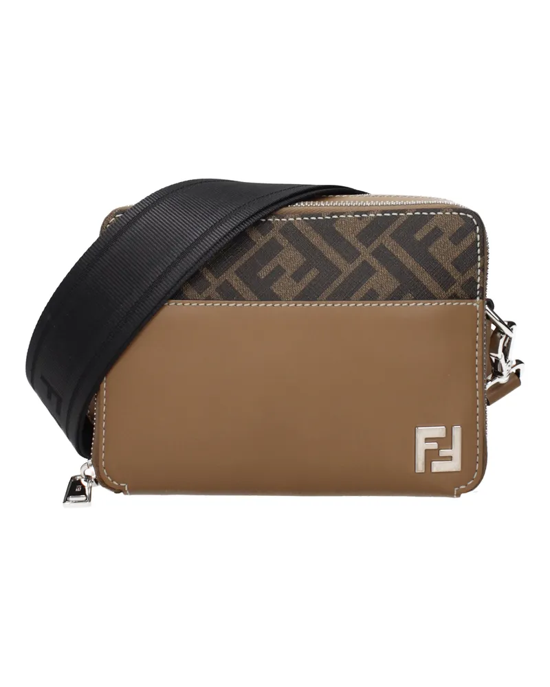 Fendi Umhängetasche für Herrens Stoff Braun/Tabak -
