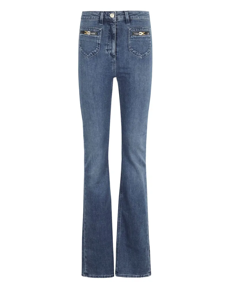 Elisabetta Franchi Slim Fit Denim Jeans Blue