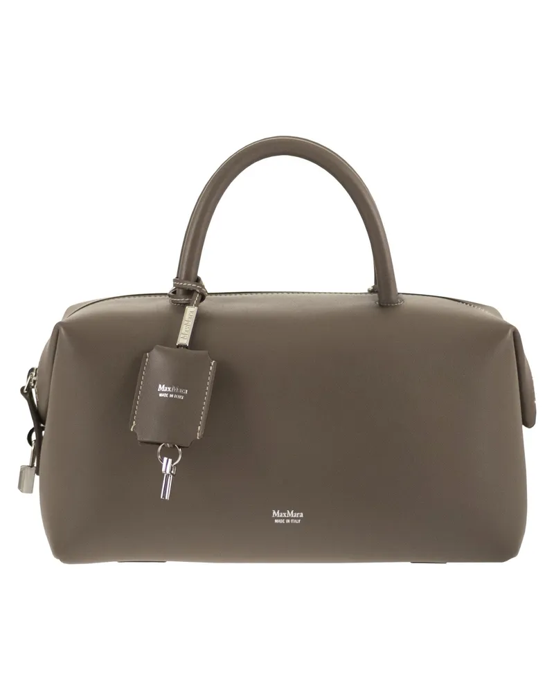 Max Mara Holdallm mittelgroße Umhängetasche aus Naturleder Turtledove