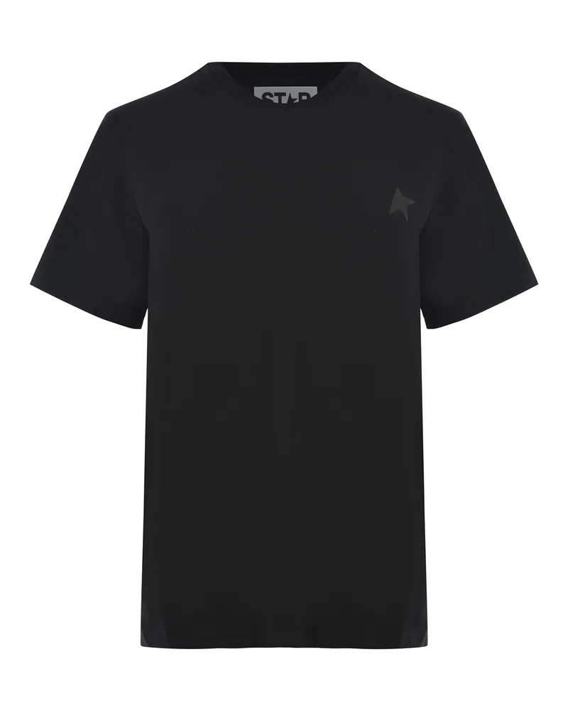 Golden Goose T -Shirt Golden Gans "Star" aus Baumwolle gemacht Black