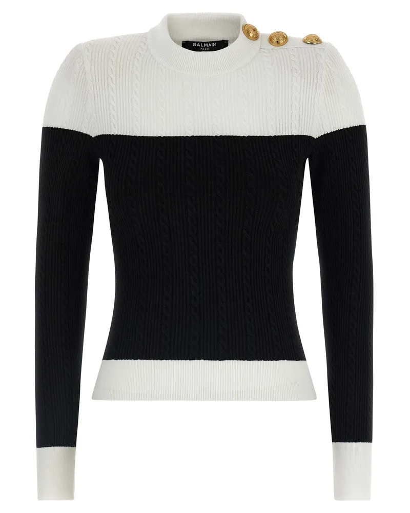 Balmain Maxi Schulteroberteil White