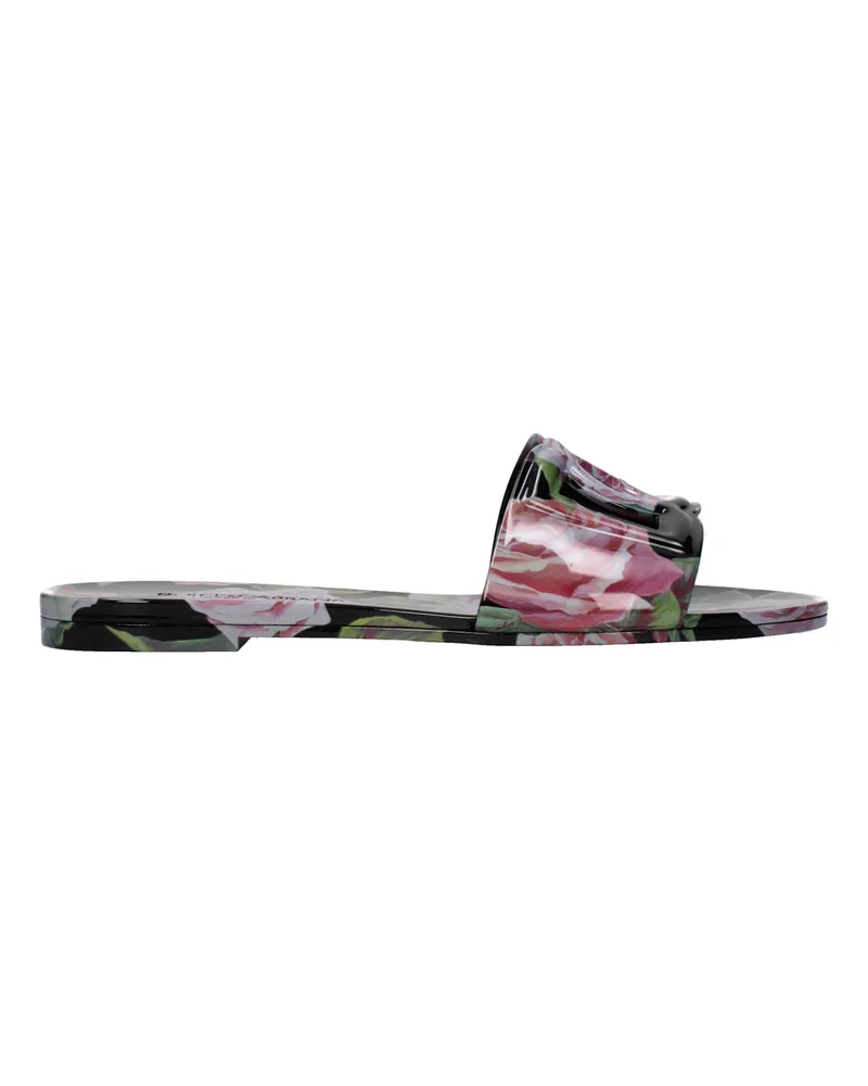 Dolce & Gabbana Dolce&Gabbana Damens Flip-Flops und Clogs aus Gummi in Schwarz -