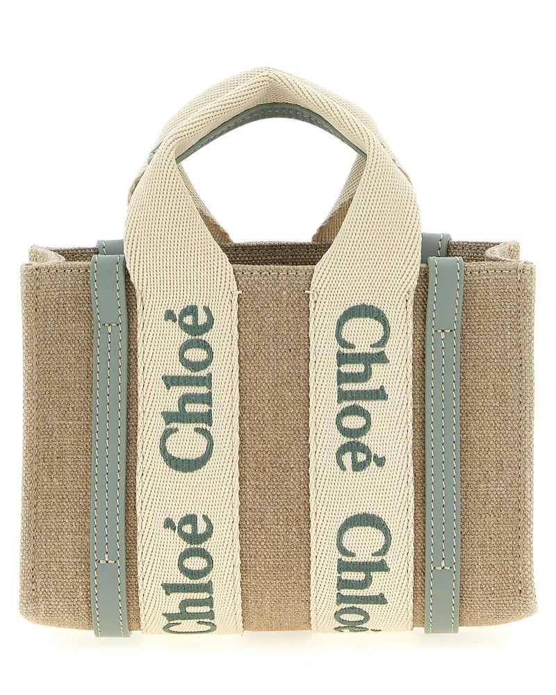 Chloé Chloé 'Woody' Mini -Handtasche Green