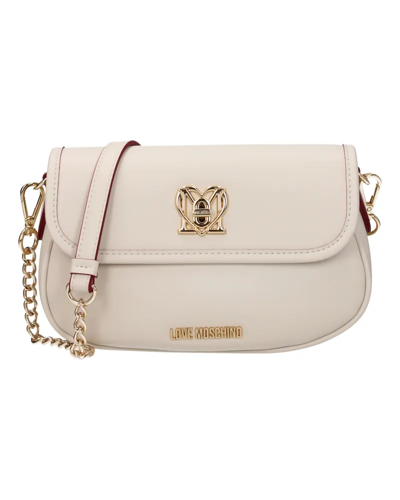 Moschino Damens Umhängetaschen Polyurethan Beige/Elfenbein -