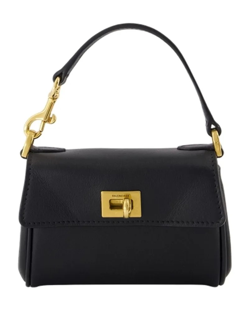 Balenciaga Rodeo Micro -Geldbörsen  Leder schwarz Schwarz