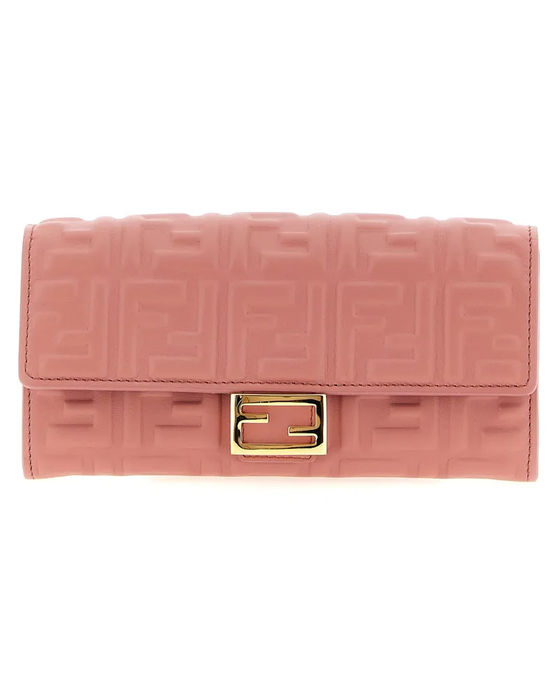 Fendi Continental Baguette' Brieftasche auf der Kette Pink