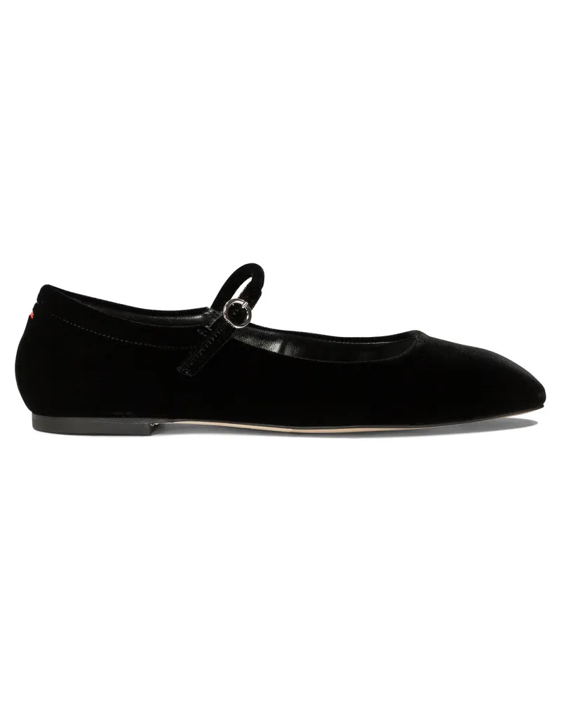 aeyde Uma" Velvet Ballet Flats Flats Black