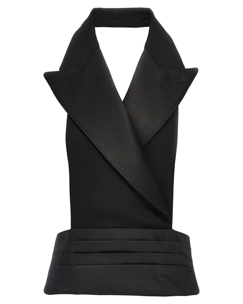 Dolce & Gabbana doppelte Backbackweste Black