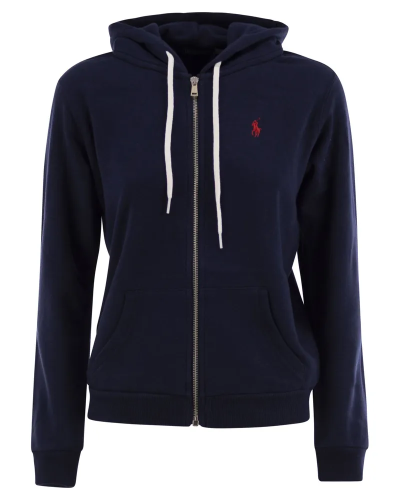Ralph Lauren Hoodie mit Reißverschluss Navy