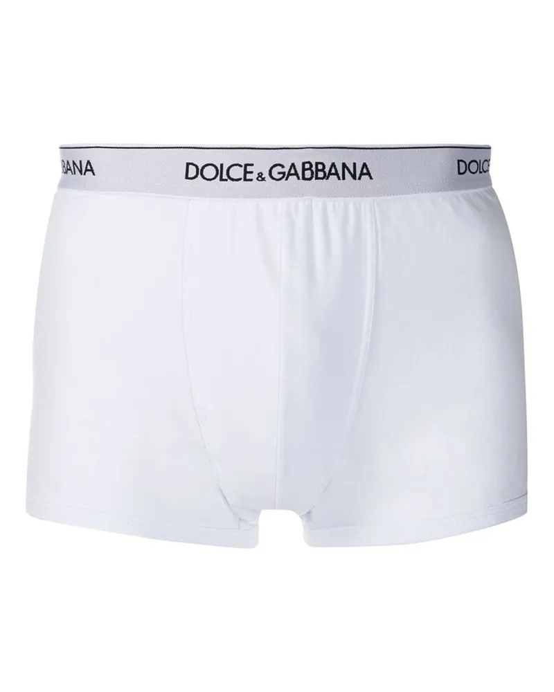 Dolce & Gabbana Bi Pack Boxer Baumwollstrecke White