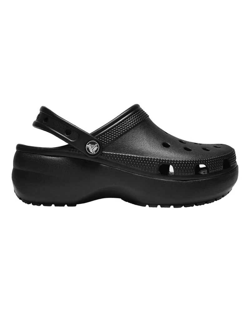 Crocs Klassische Plattform Mules  Black Synthetic Black