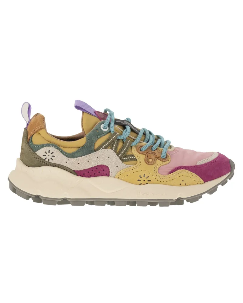 Flower MOUNTAIN Yamano 3 Turnschuhe im Wildleder und technischen Stoff Pink