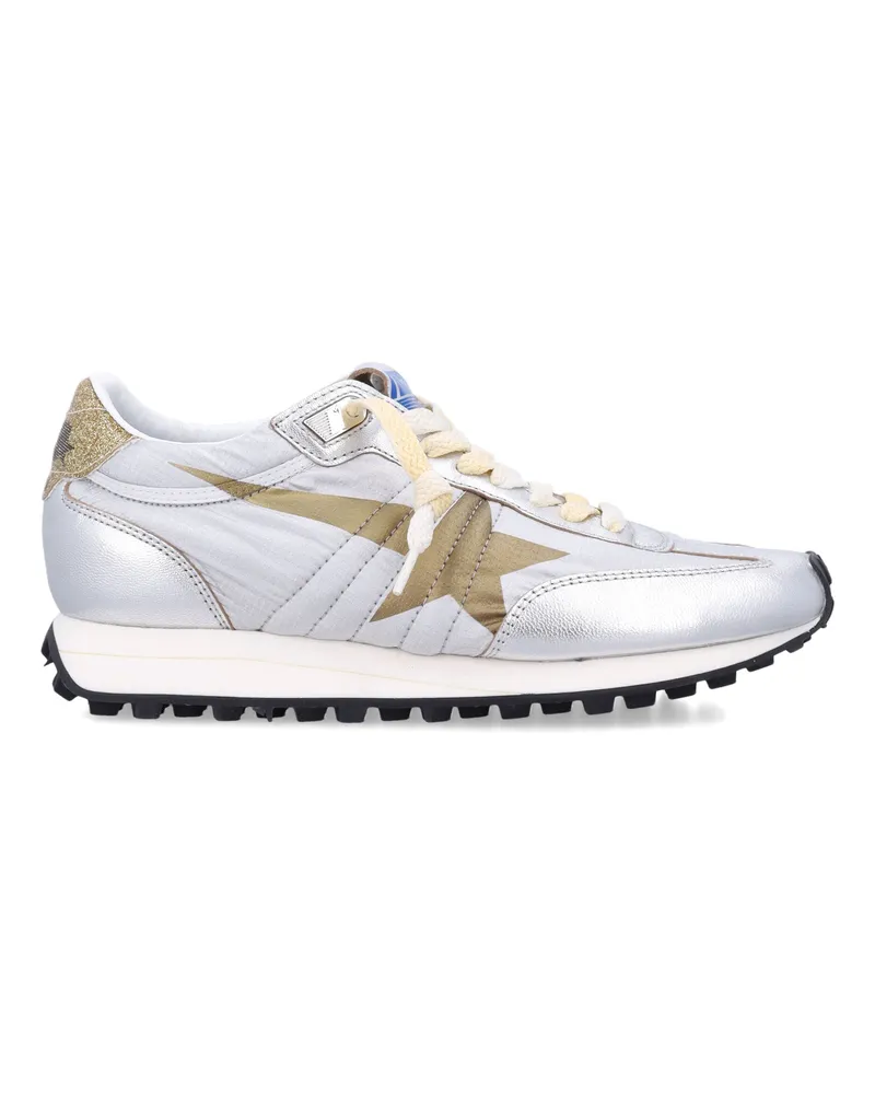 Golden Goose Golden Gans Turnschuhe Silber Silver