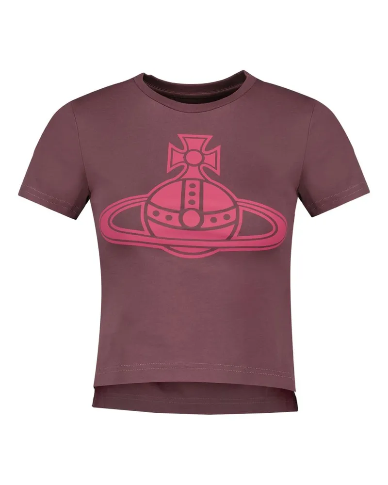 Vivienne Westwood Paris Orb Mini Peru 'T Shirt  Baumwollburgund Burgundy