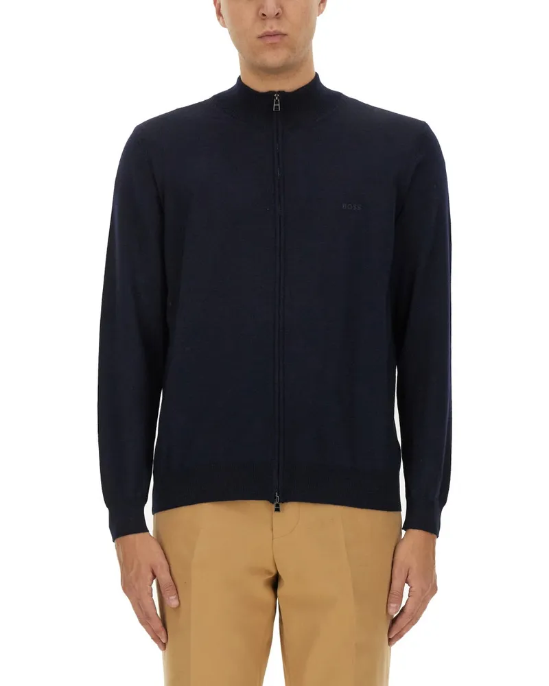 HUGO BOSS Cardigan "Balonso Blue