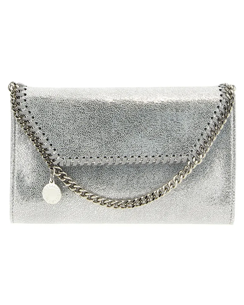 Stella McCartney Falabella Kettenbrieftasche Silver