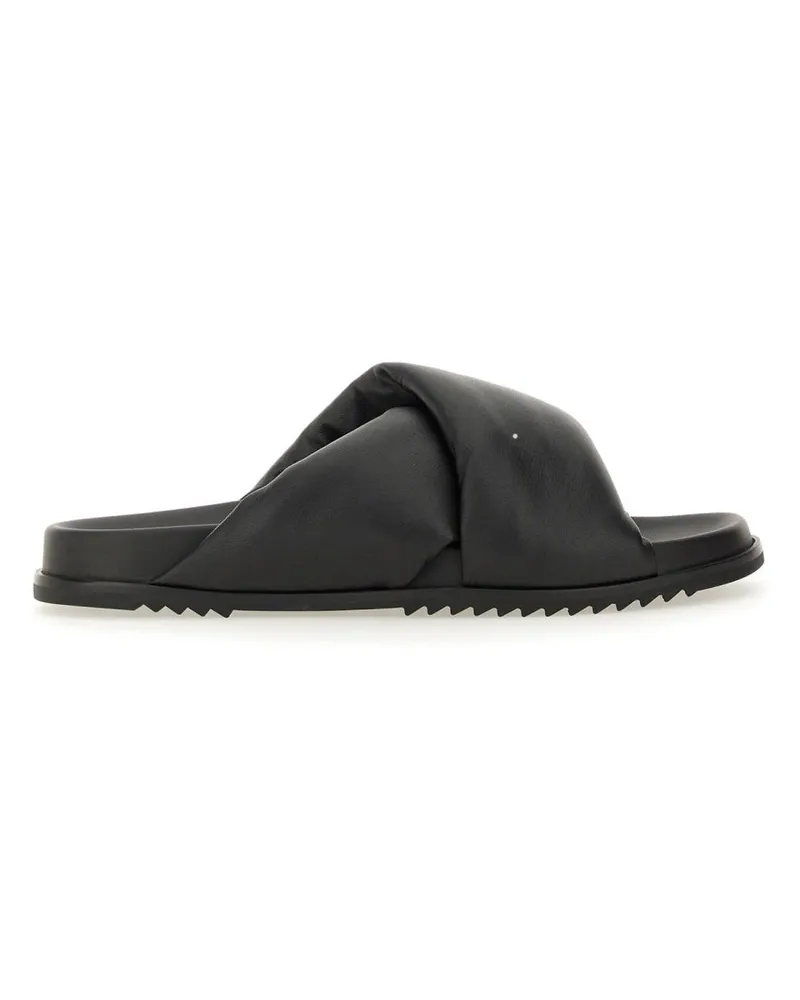 Rick Owens Ledersandal Black