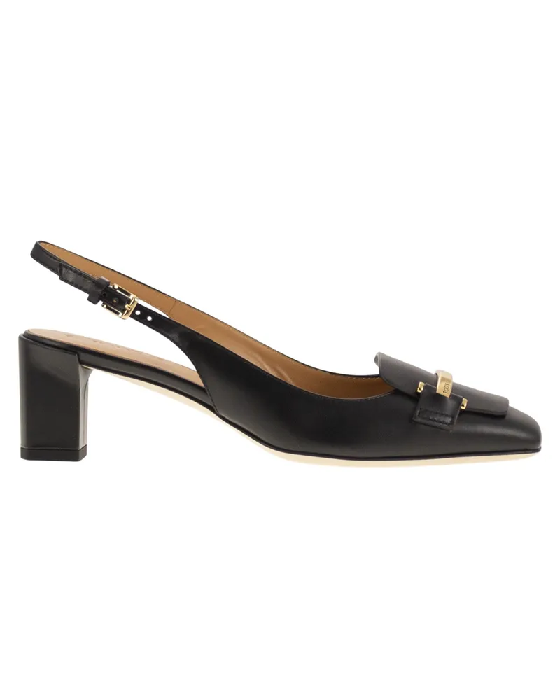 TOD'S Tod 's Slingback Leder Décolleté Black