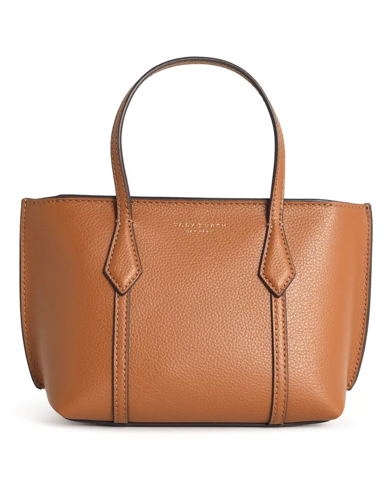 Tory Burch Perry' Brown Lear Tasche Beige