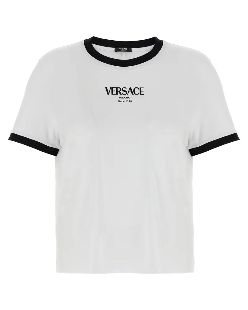 Versace T-Shirt mit -Logo White