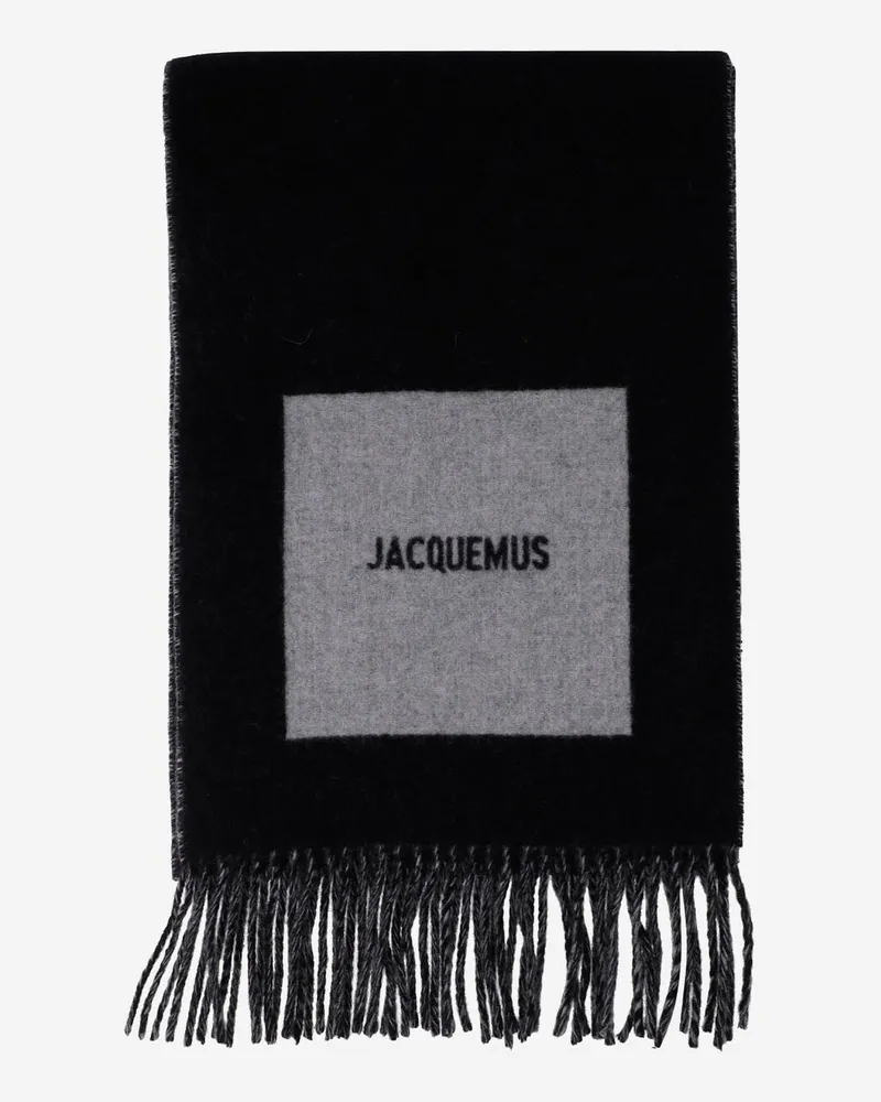 Jacquemus Rond Carré Schal Black