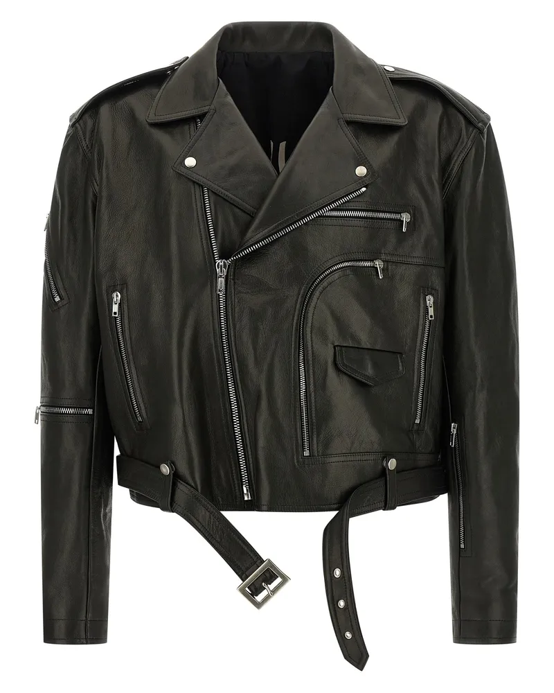 Rick Owens Jacke „Cropped Jumbo Bauhaus Stooges“ von Black