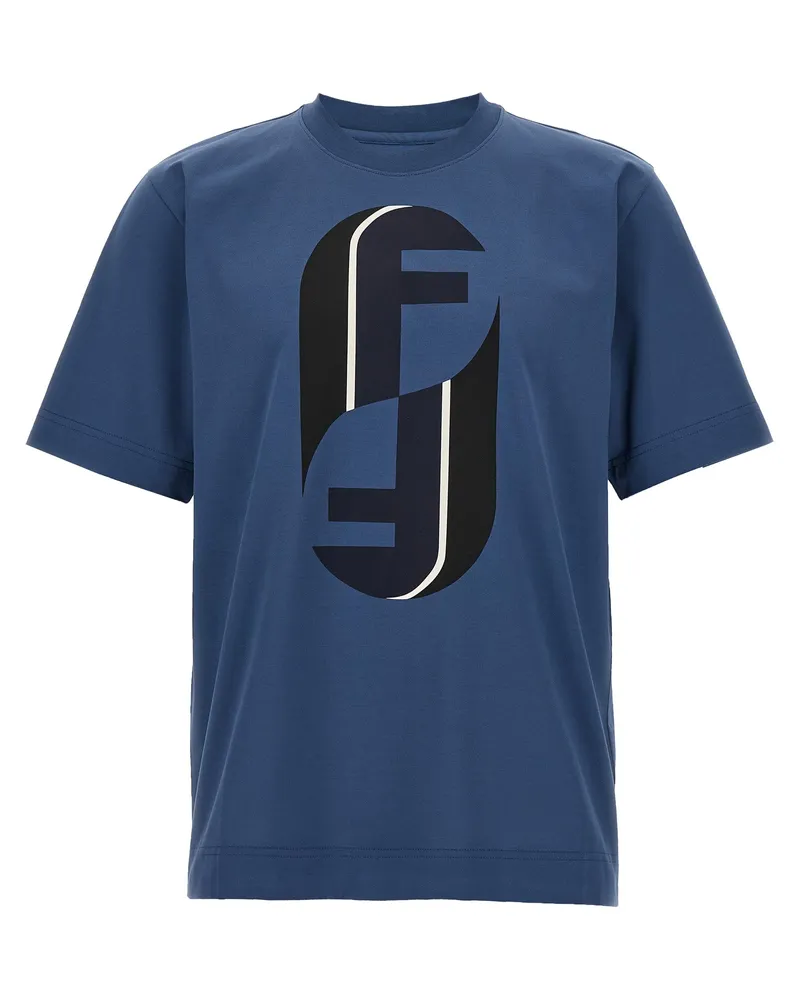 Fendi Fendinity' T -Shirt Blue
