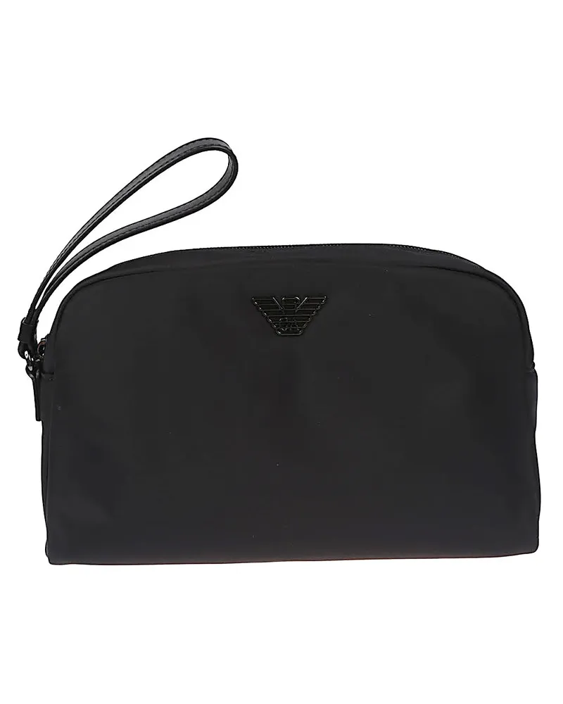 Emporio Armani Logo Nylon Beauty Fall Black