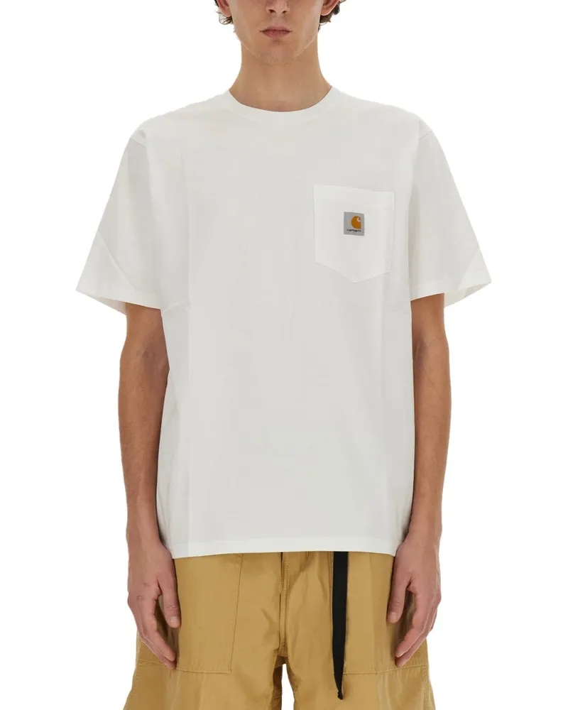 Carhartt WIP T -Shirt mit Tasche White