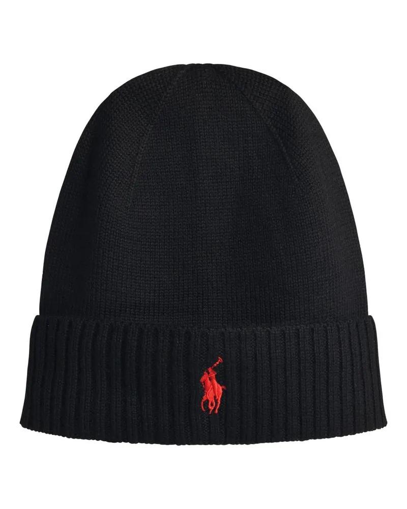 Ralph Lauren Black Woll Beanie Black