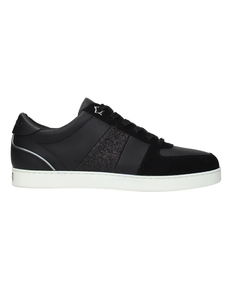 Jimmy Choo Sneakers Teri Damens Schwarzes Leder -