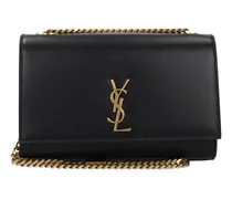 Kate Damens Umhängetasche aus schwarzem Leder