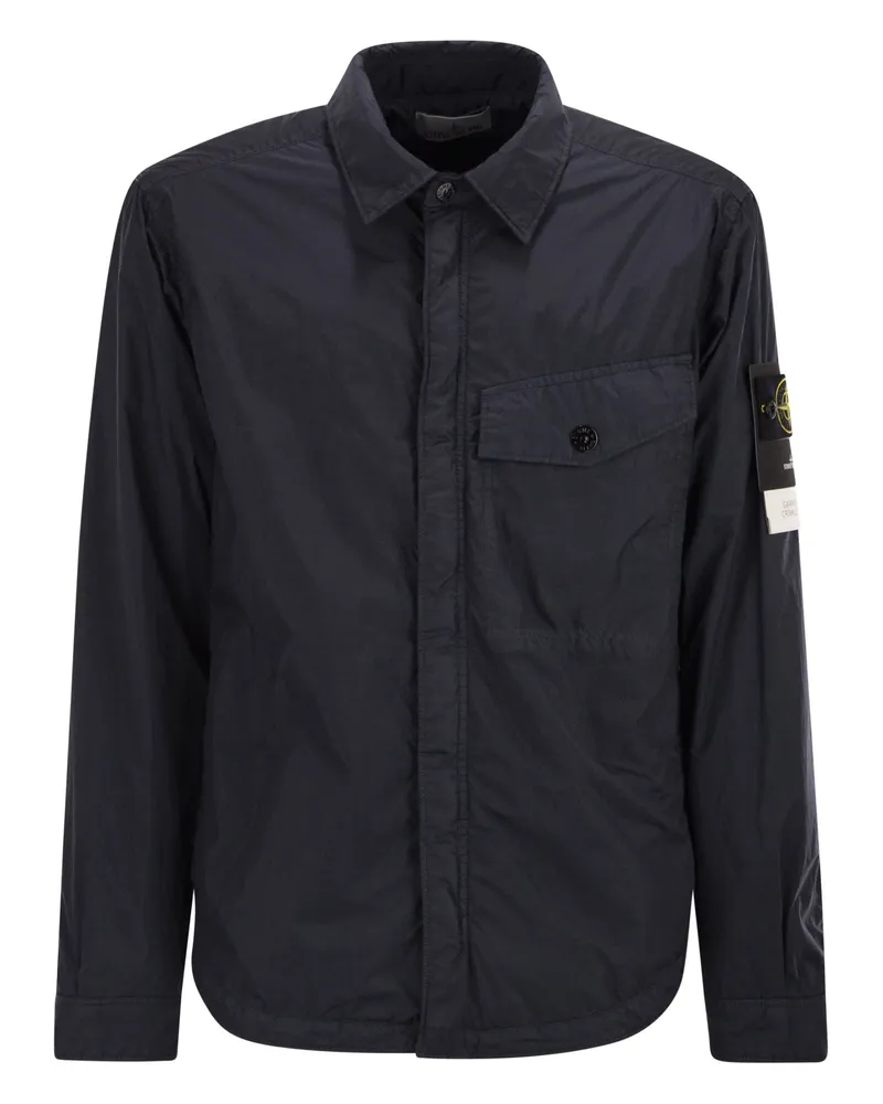 Stone Island Hemd Style Jacke Navy