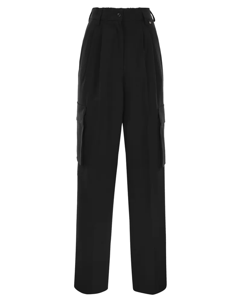 Herno weiche Wollhose Black