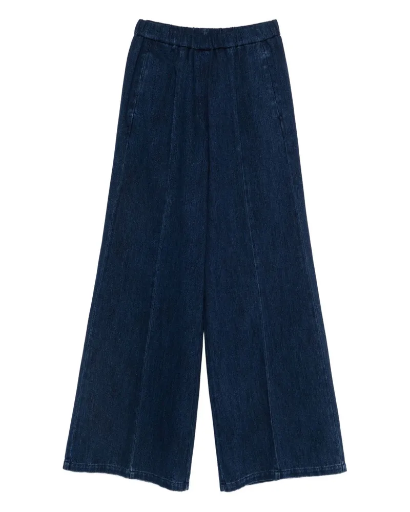 forte_forte Hose mit weitem Bein Blue