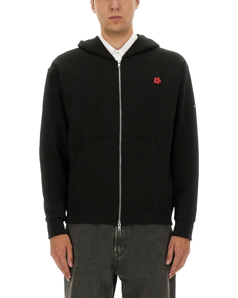Kenzo Zipper Hoodie Black