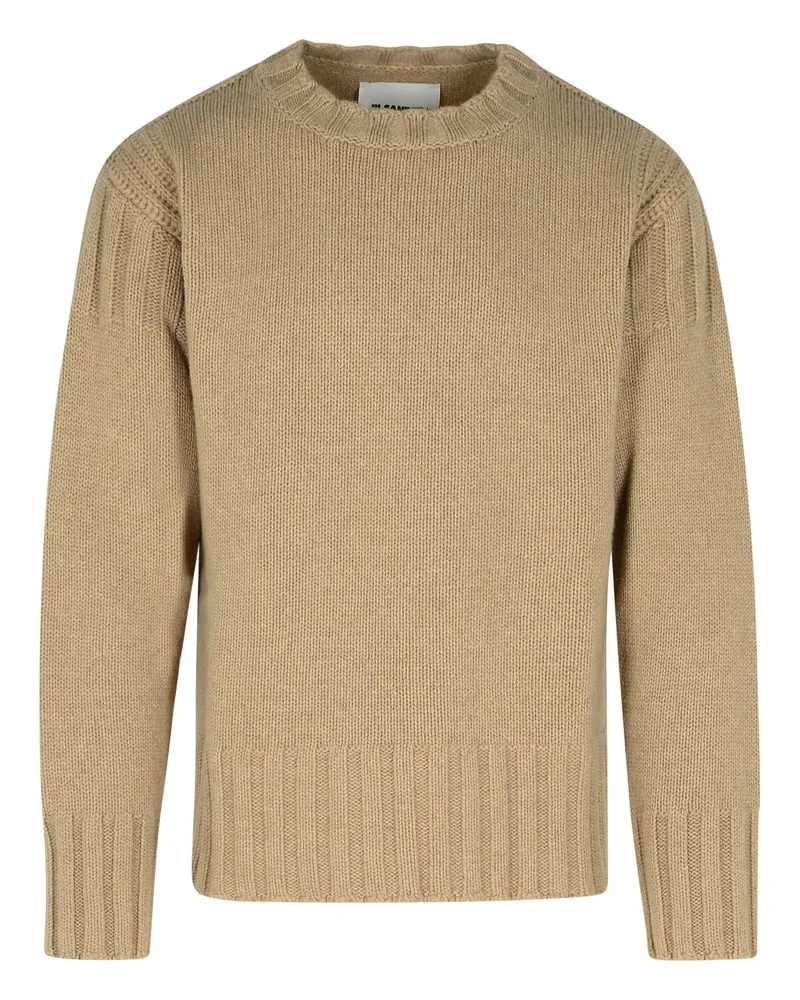 Jil Sander Beige Kaschmirpullover Beige