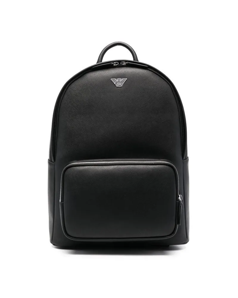 Emporio Armani Logo -Rucksack Black