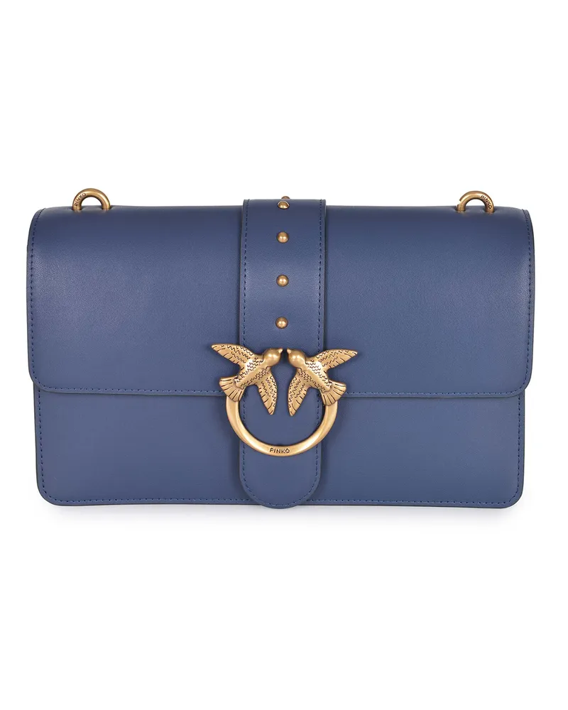 Pinko Bag "Classic Love One" aus Leder Blue