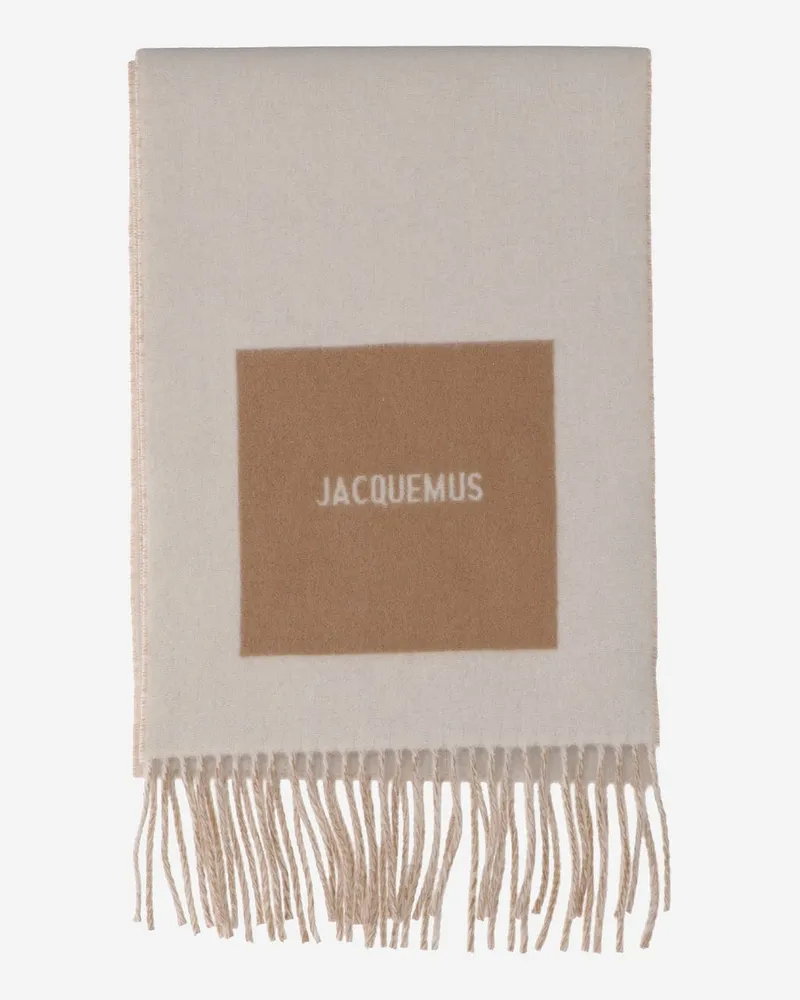 Jacquemus Rond Carré Schal Beige