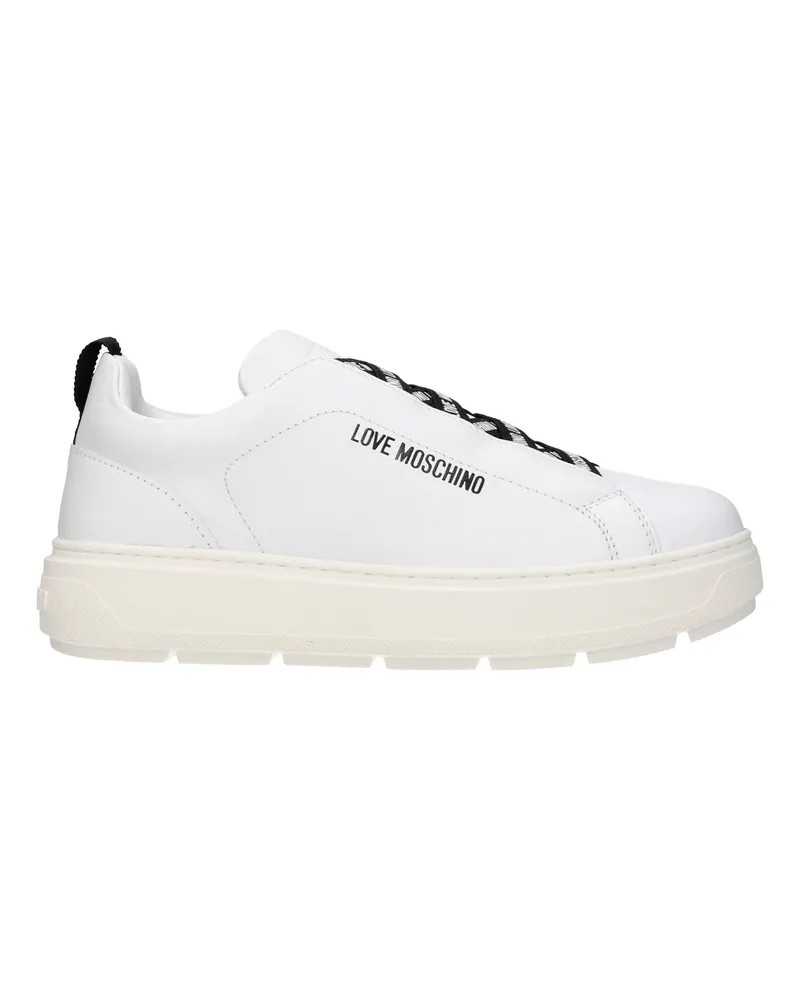 Moschino Liebe Moschino Sneakers Frauen Leder weiß -