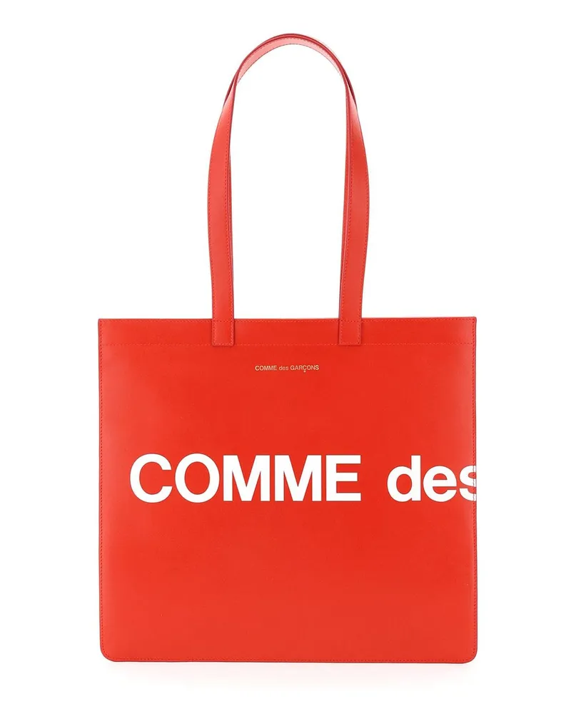 Comme des Garçons Comme des Garcons Brieftasche Leder -Tasche mit Logo Rot