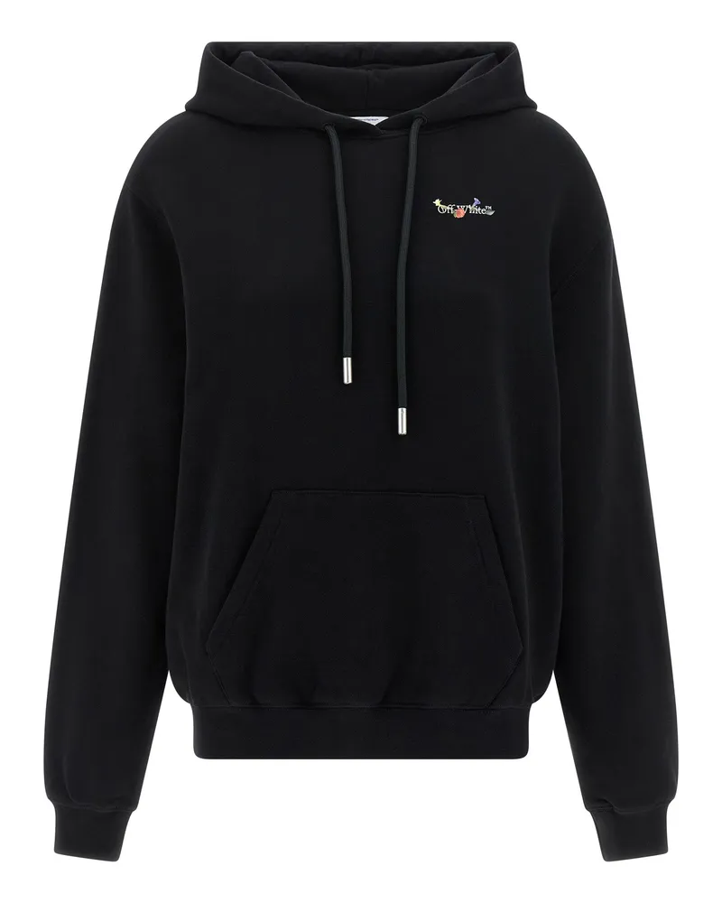 OFF-WHITE Arrow Glass Flower' Hoodie Black