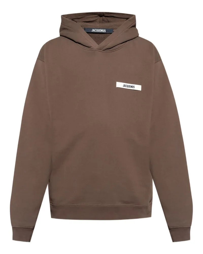 Jacquemus Le Hoodie Gros Grain Brown